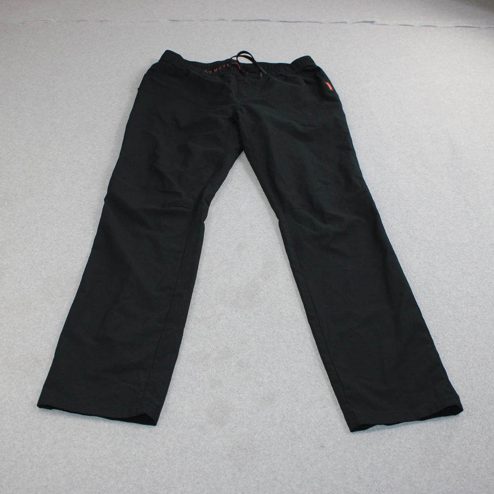 KETL Pants Men Medium Black Elastic Waist Zip Pocket Outdoor Hiking Vented Comfy